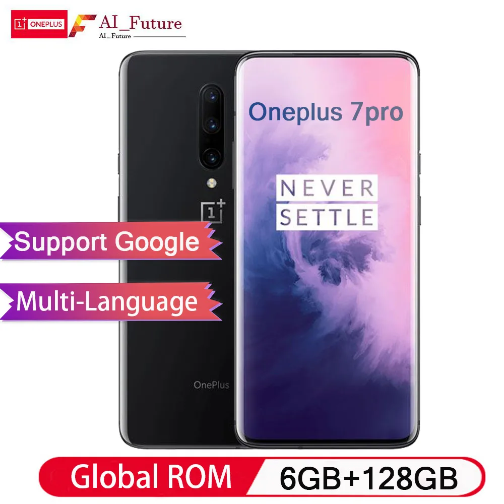 Глобальный ПЗУ оригинальный Oneplus 7 PRO 6 ГБ 128 Гб Смартфон Snapdragon 855 NFC 6,67 дюймов жидкий AMOLED дисплей отпечатков пальцев UFS 3,0