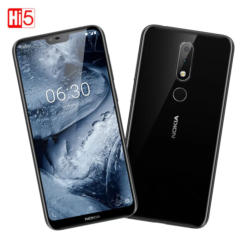 Nokia X6 2018 оригинальный разблокирована мобильных телефонов AI распознавания лиц 5 8