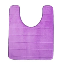 U-образный коврик для ванной напольный коврик для туалета 50*60 см фланель памяти хлопок ПВХ коврик Ванная комната нескользящий напольный коврик