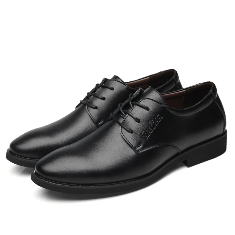 

AECBUY Man Shoes Leather Genuine Shoes Men Leather Dress Shoes Men Shoes For Men Brown Dress Shoes Men NXXXTA