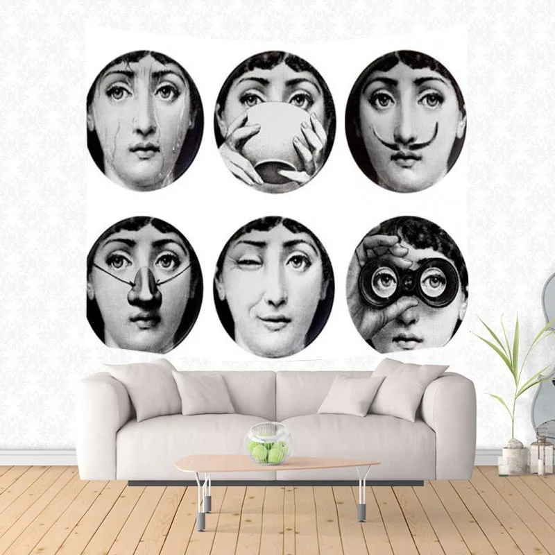 Rosenthal Piero fornasetti рабочий Настенный Гобелен Коврик для йоги модное покрывало коврик для пикника скатерть персонализированное пляжное полотенце - Цвет: 3