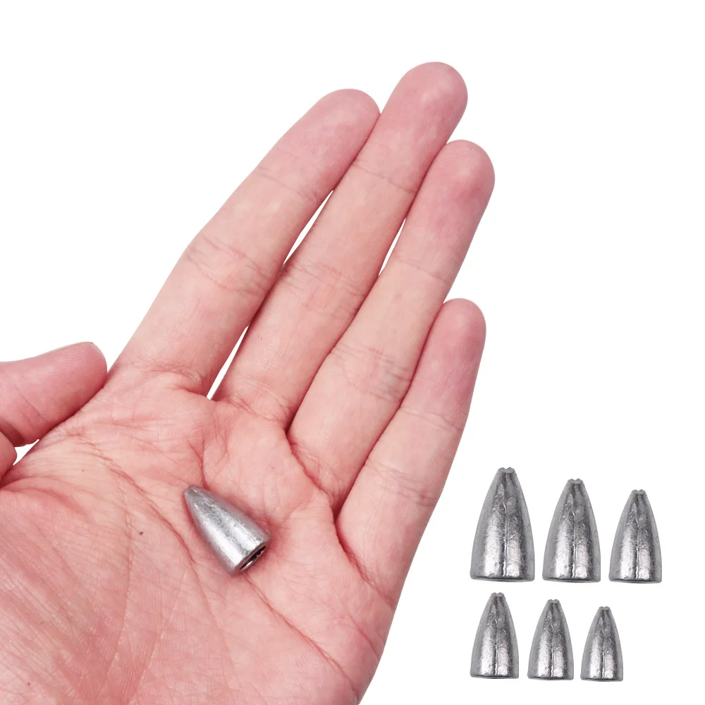 

5pcs Lead Fishing Sinker Fishing Bullet Shaped Weights Casting Sinkers Weight 2.5g 3.5g 5g 7g 10g 14g Fishing accessories