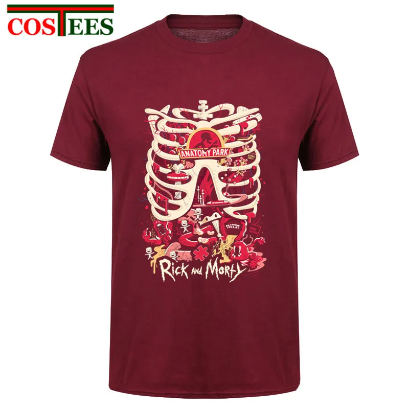 2018 vesidos creativo costilla hueso diseño Ricka y morty camiseta marca ropa anatomía Park camiseta hombres camiseta rick morty camiseta 2018 vesidos creativo costilla hueso diseño Ricka y morty camiseta marca ropa anatomía Park camiseta hombres camiseta rick morty camiseta