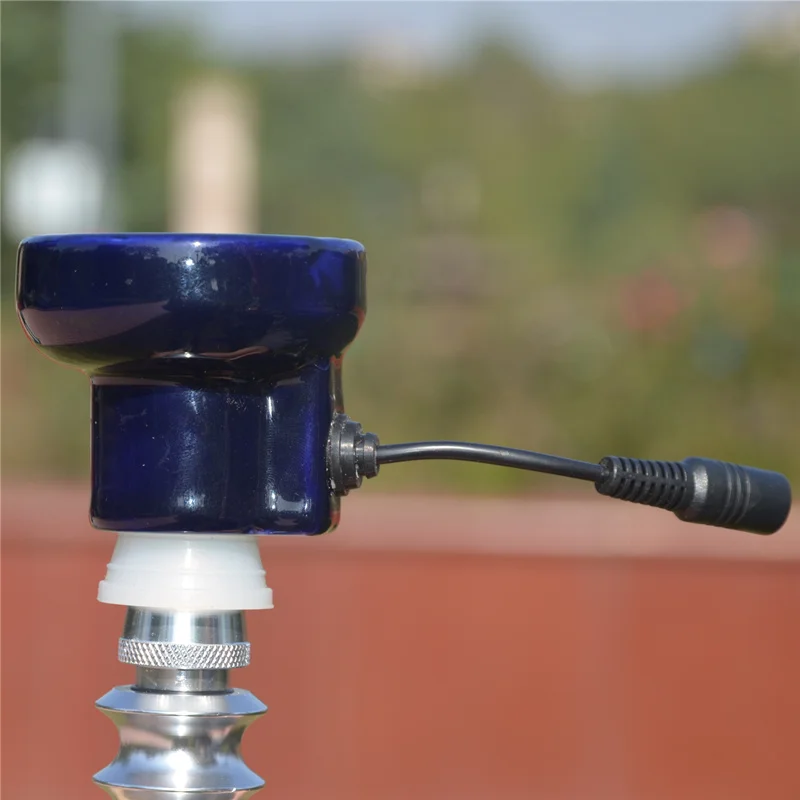 

Ceramic E-Shisha Smokepan 100V-240V Electronic Shisha HookahTobacco Bowl with Ceramic Charcoal Holder Chicha Nargile Cachimba