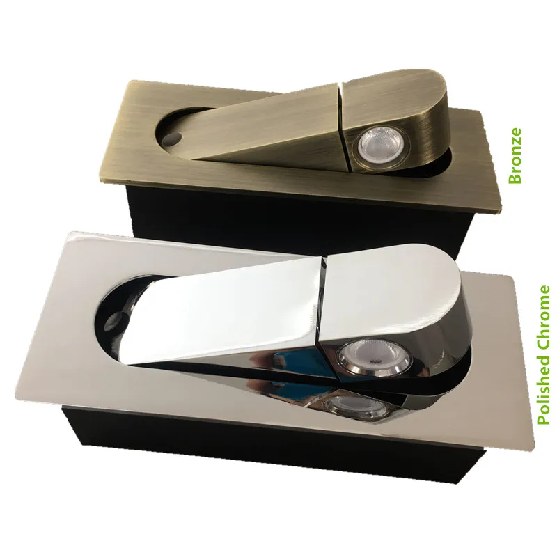 

Topoch Bed Room Lights Semi-Recess Flush Pull-Out Rotating Head 3W LED Housed with Focusing Lens Bronze Black Chrome Finishes