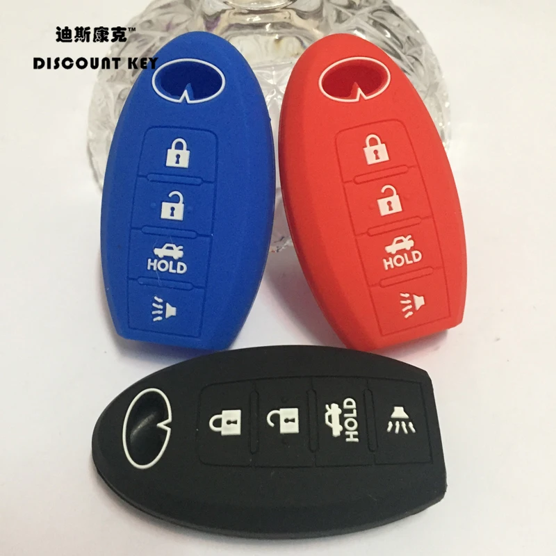 Silicone Car Remote Key Fob Case Cover For Infiniti EX35 FX35 FX50 G35