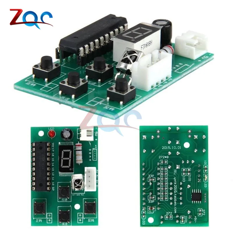 DC 4-6V Stepper Motor Driver Controller Integrated Board 2 Phase Adjustable Speed Motor Driver Module with Remote Control dc motor speed controller motor speed controller electric motor speed controller stepper motor controller