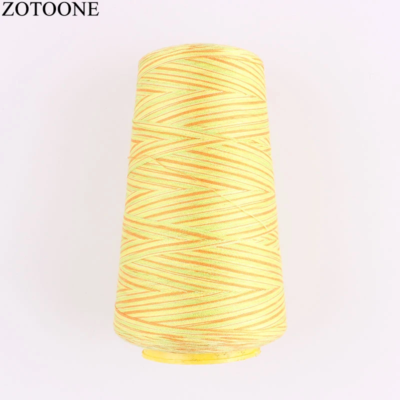ZOTOONE 3000 Yard 40 S/2 катушка промышленная полиэфирная швейная нить цветная DIY швейная машина вспомогательная нить линия для вышивания C