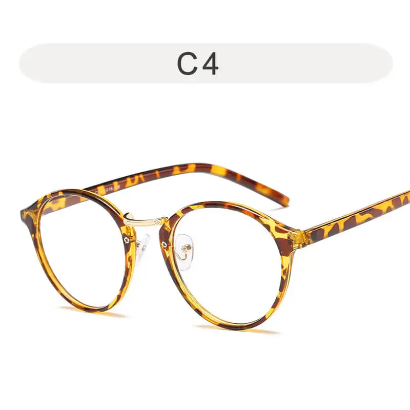 NerZhul Женские Ретро оправа для очков от близорукости женские очки для глаз винтажные оптические очки по рецепту прозрачная оправа - Цвет оправы: C4