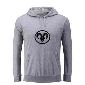 

Unisex Hoodie White Gray Sweatshirt Hooded Jumper Graphic Pullover Mens Womens Constellation Aries Tattoo Design Patterned Tops