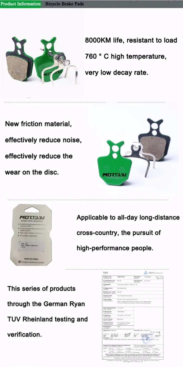Велосипедные Керамические дисковые Тормозные колодки для гидравлического