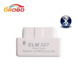 Автоматический диагностический-инструмент супер мини ELM327 V2.1 Bluetooth OBD-II OBD Может Code Reader белый цвет 2,1 версия