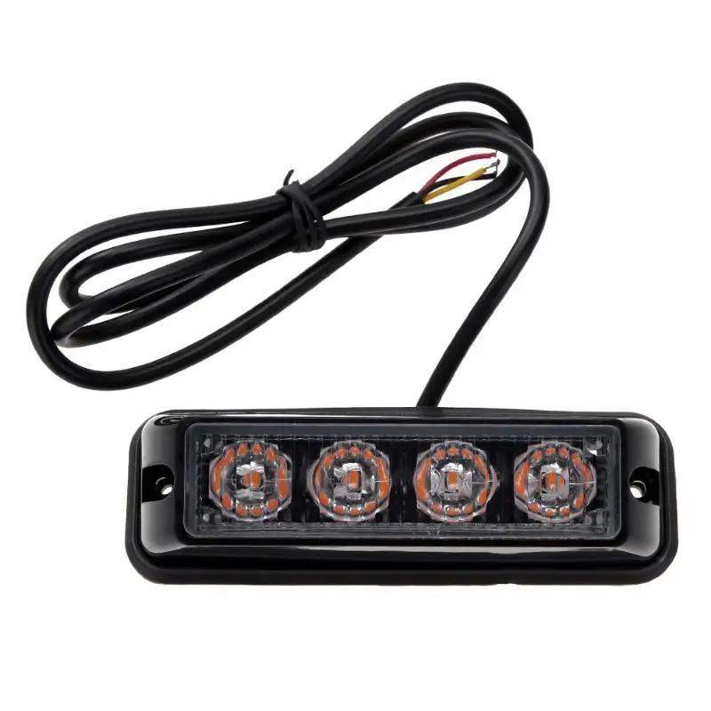 

Waterproof 18W 115LM 4 Beads LED Truck Trailer Strobe Side Marker Light Auto Automotive Strobe light Signal Lamp Car Styling