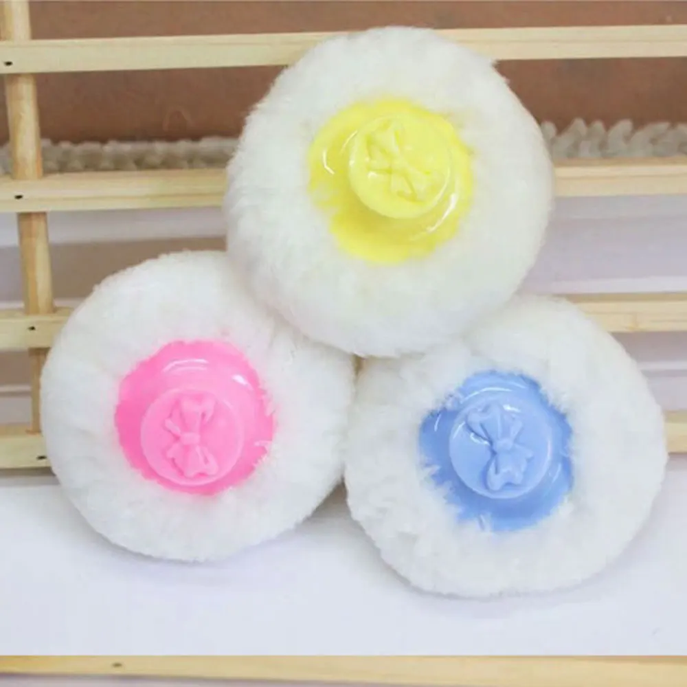 Мягкий безопасный Talcum Puff порошок с коробкой для хранения случайный цвет Дети
