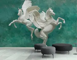 Тиснение фото обои 3D стереоскопического лошадь арт обои для стен 3 D гостиная детская комната ТВ фон