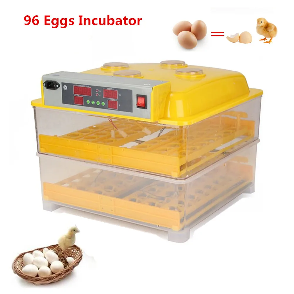 

Digital Clear Temperature Control System Incubator 96 Eggs Poultry Hatchery Machine Chinese Egg Setter Incubator Hatcher