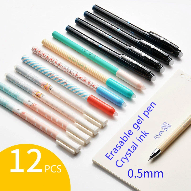 M& G стираемая гелевая ручка 0,38/0,5 мм волшебные цвета многоразовая ручка Кристальный синий/черный/синий канцелярские принадлежности для офиса и школы