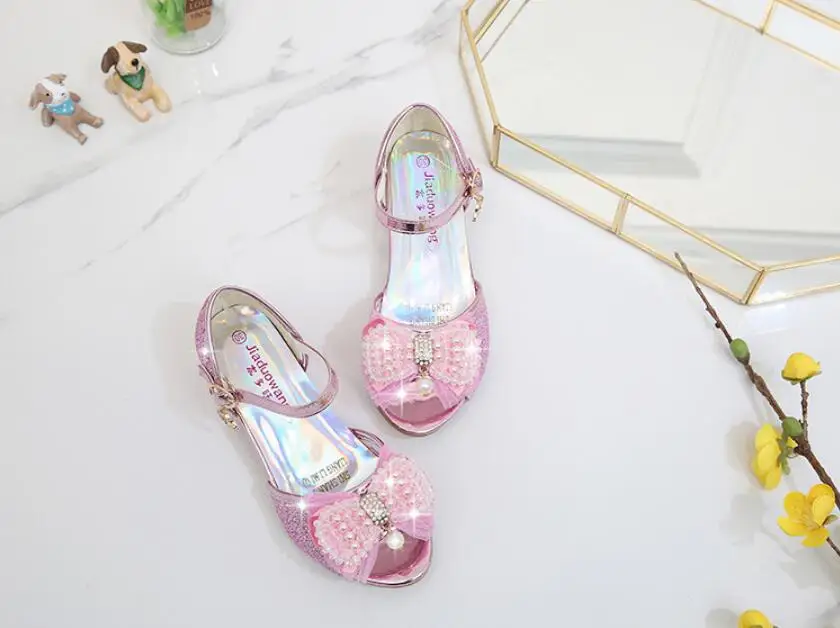 Pearl Rhinestone Princess shoes-29