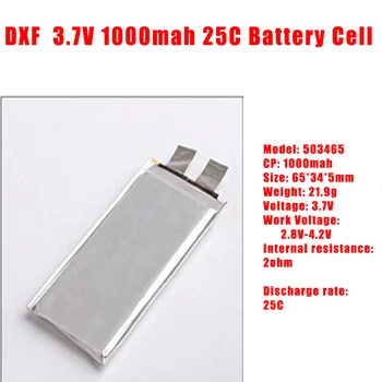 

2017 DXF 3.7V 1000mah 25C max60C Repacement rechargeable lipo battery Helicopter Airplane drone 2S 3S 4S 6S Battery cell