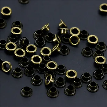 

100Pcs Metal Shoe Eyelets Scrapbooking DIY Embelishment Garment Clothes Bronze Eyelets Sewing Accessories Craft