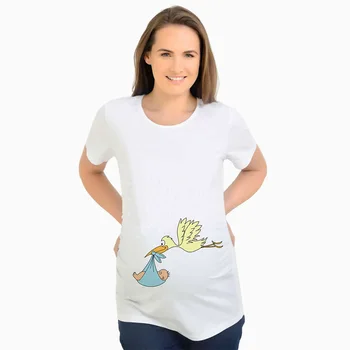 

Fashion maternity t shirts short sleeve pregnant tees summer tops funny pregnancy t-shirts for pregnant women maternity clothes