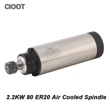 Air Cooled Spindle Motor 80mm ER20 220V 2 2KW Spindle 4pcs P4 Bearing CNC Spindle Motor