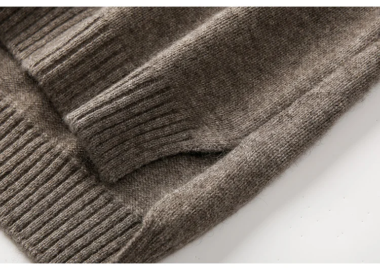 Осень и зима кашемировый свитер женский свободный пуловер с высоким воротником ленивый свитер от ветра большой размер был тонкий 008