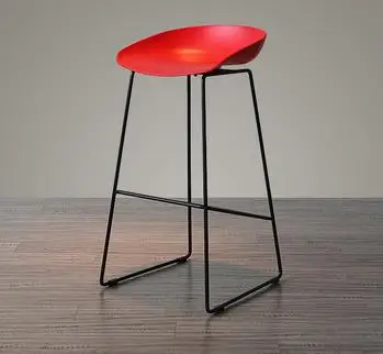 Луи моды барные стулья современный скандинавский ПП стальная рама краткое творчество - Цвет: G2