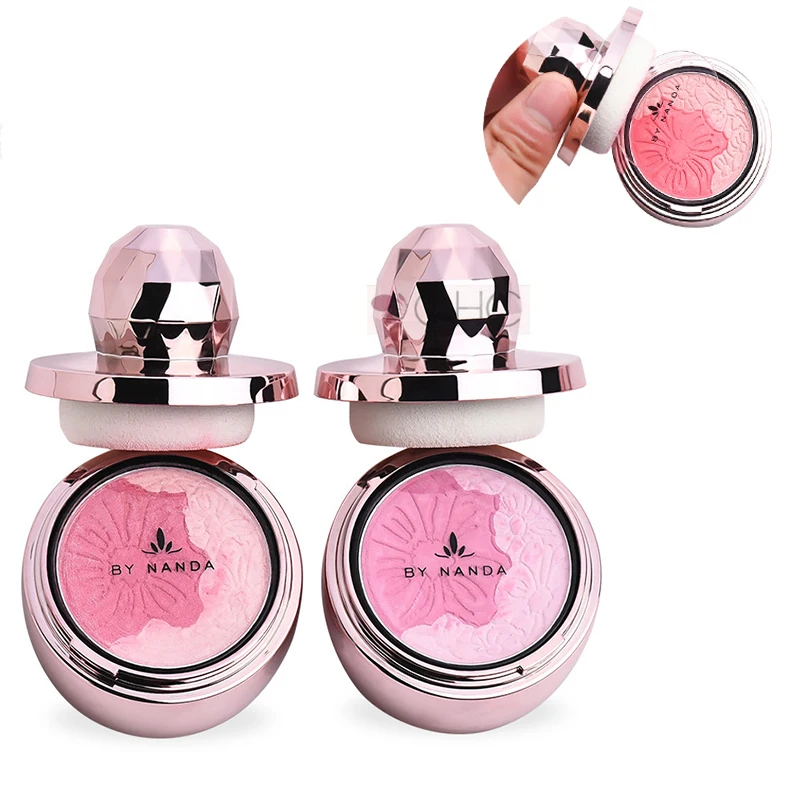 

Blusher Palette Sweet Cheek Mineral Blush Makeup Face Foundation Contour Make Up Bronzer Powder Rose Flower Maquillage