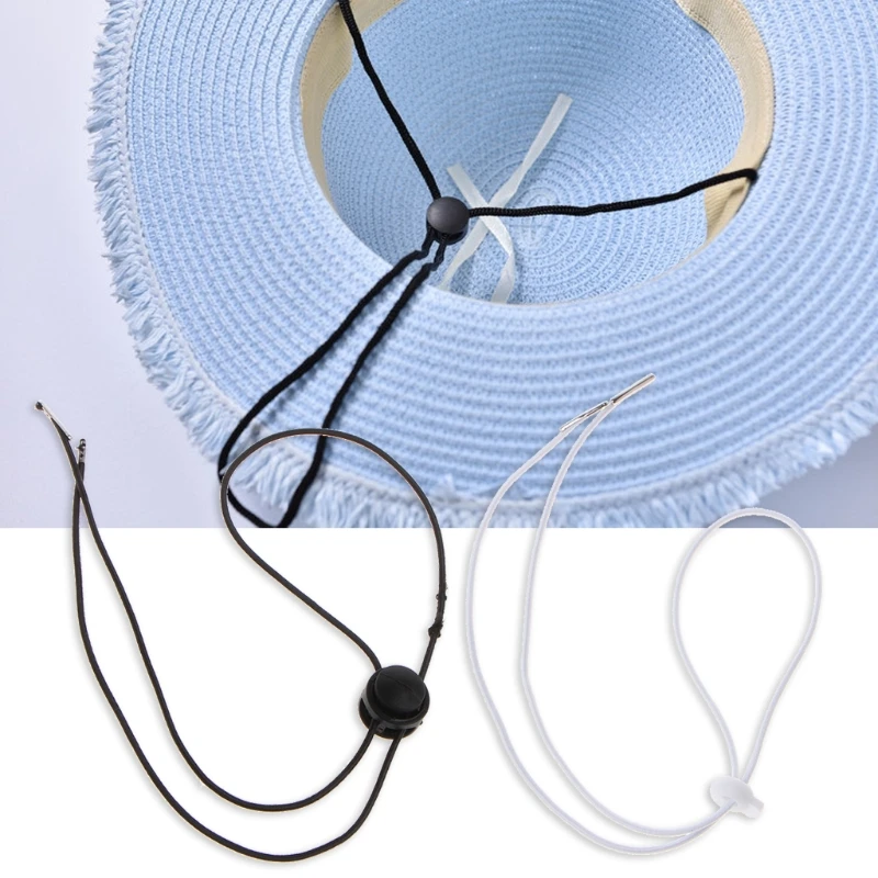 10PCS Flexible Removable Elastic Hat Chin Cord Straps Cord Fasteners Adjustable