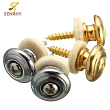 2 шт./пара грибы Голова гитарный ремень кнопки ремень замки золото/серебро ra бас к ремню брюк с крепёжным элементом на гитаре Запчасти аксессуары