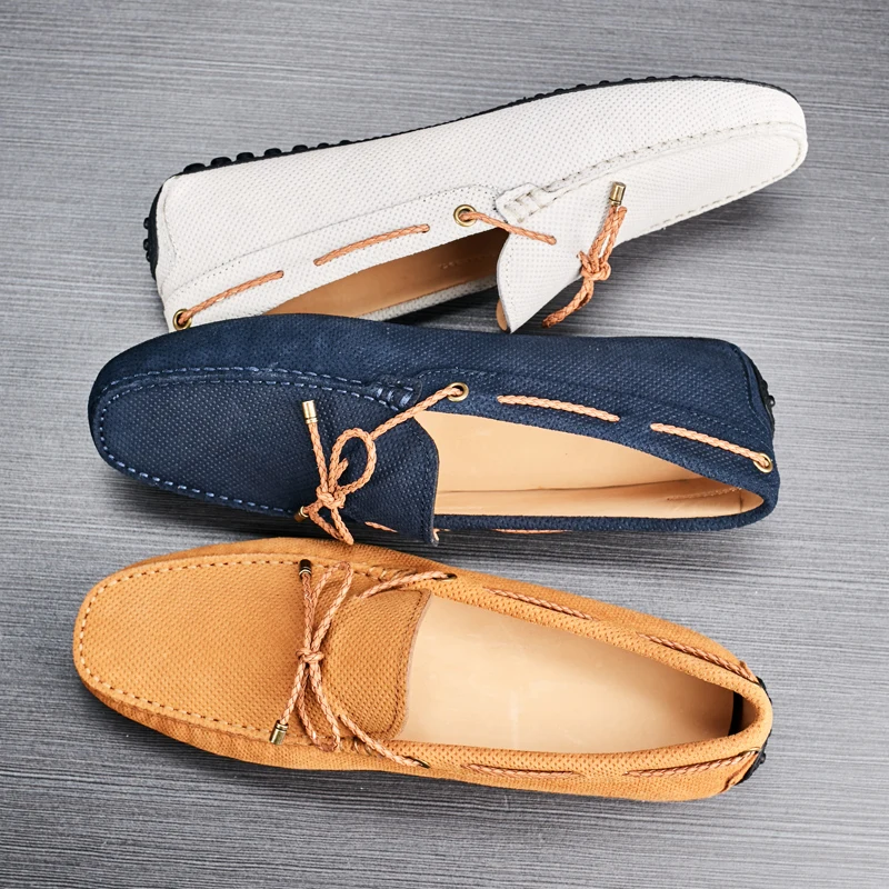 En Et Printemps Automne Nouveau Peau Hommes Britannique Reto orange D'été Vache Bleu Paresseux Chaussures Doug blanc 2018 De Véritable Loisirs Mâle Cuir gYw8707q
