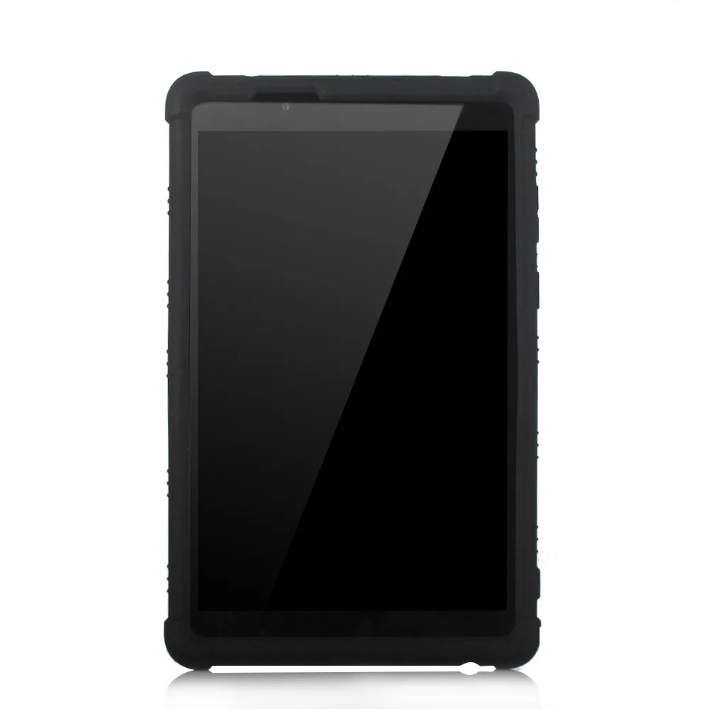 Мягкий силиконовый+ жесткий пластиковый откидной Чехол для lenovo Tab E8 TB-8304F1 мягкая задняя крышка для lenovo Tab E8 чехол Fundas - Color: Black