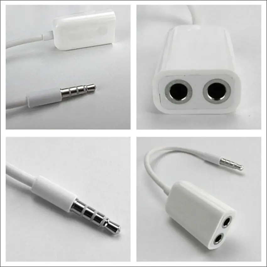 Jack 3 5 mm to Dual 3 5mm Cable male to Female Audio cables Splitter adapter cabo kabel Plug for earphone headphone 300pcs lot