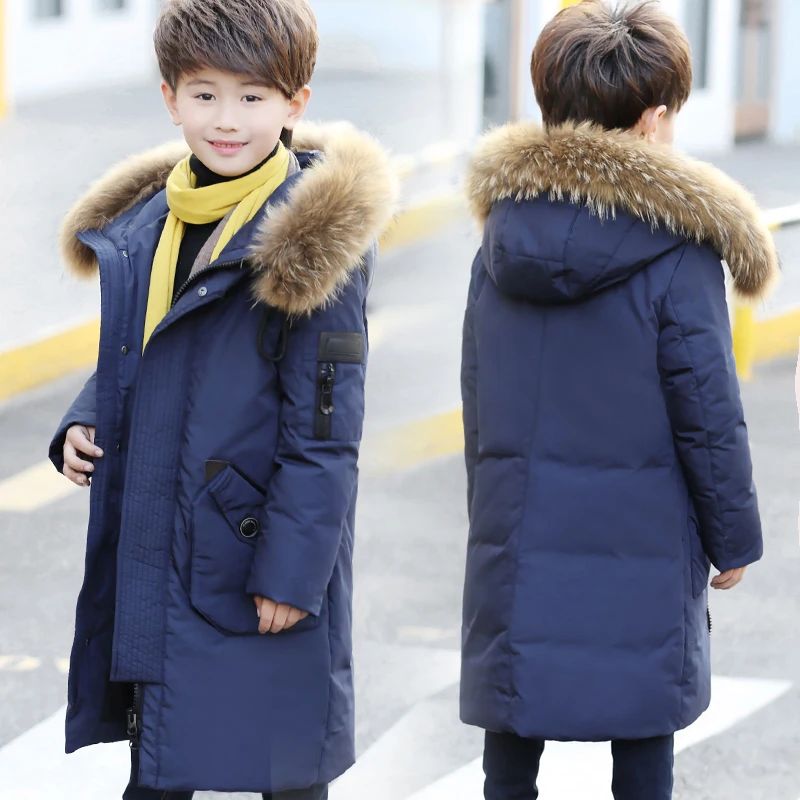 2018 Warm Outerwear Hooded Coat Children Jackets Boys Winter Duck Down Coat Baby Thick Coats Real Fur Collar Overcoat -30 Degree цена 2018 Warm Outerwear Hooded Coat Children Jackets Boys Winter Duck Down Coat Baby Thick Coats Real Fur Collar Overcoat -30 Degree цены онлайн