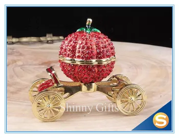 

Crystal Carriage Jewelry Box Home Decoration Cinderellas Pumpkin Carriage Beautiful Jewelry Box Trinket Gift for Girls