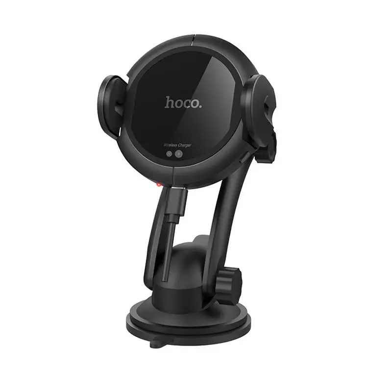 

Automatic Universal 5V 2A Infrared Induction Black ABS Wireless Charging Vehicle Car Filling Support With Air Outlet Base