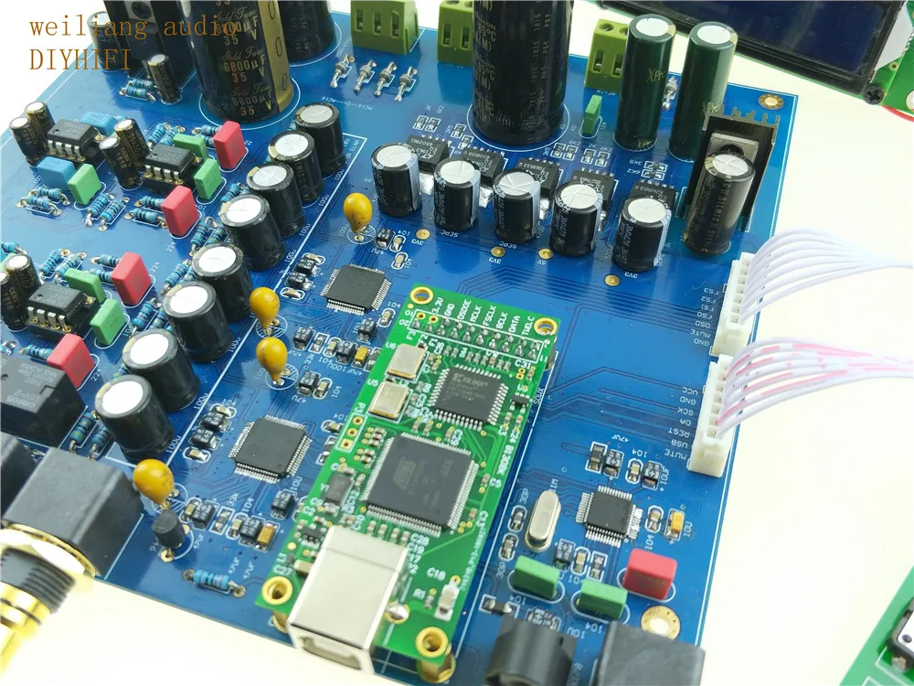 Двойной AK4497 AK4497EQ AKM HIFI DAC DSD декодер XLR сборная плата опция XMOS cpld или Amanero