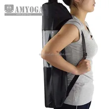 yoga mat bag in half mesh haly nylon easy to carry