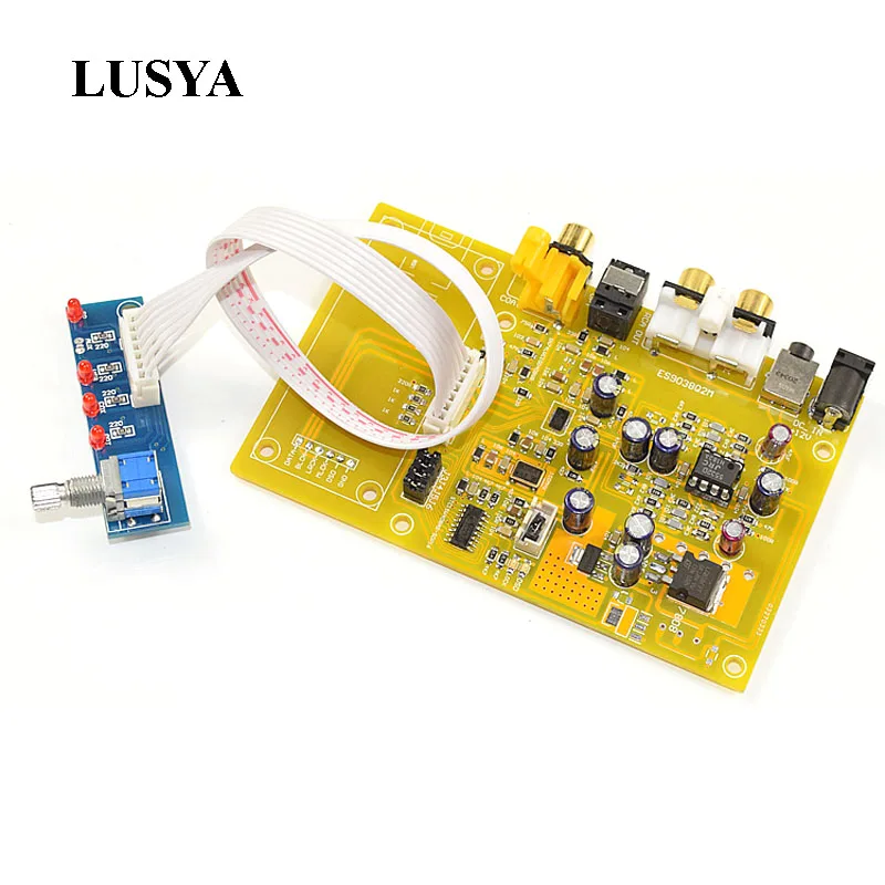 

Lusya ES9038 Q2M Triple Switch DAC Decoder Board Support Fiber Coaxial USB Input HiFi Audio amplifier Board T0367
