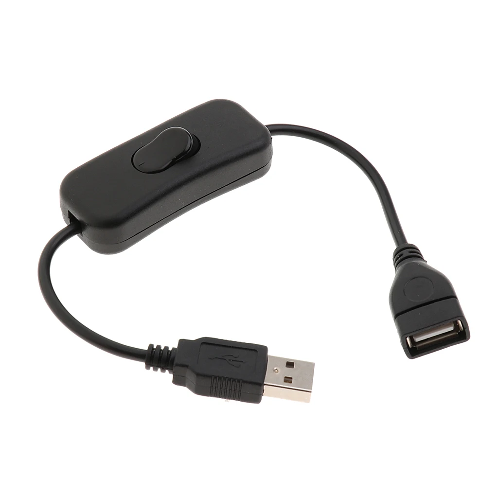 2019 USB Cable Male-Female Port &ON/ OFF Switch Toggle Power Control Cable Extension Toggle for Raspberry Lamp Strip Power Line