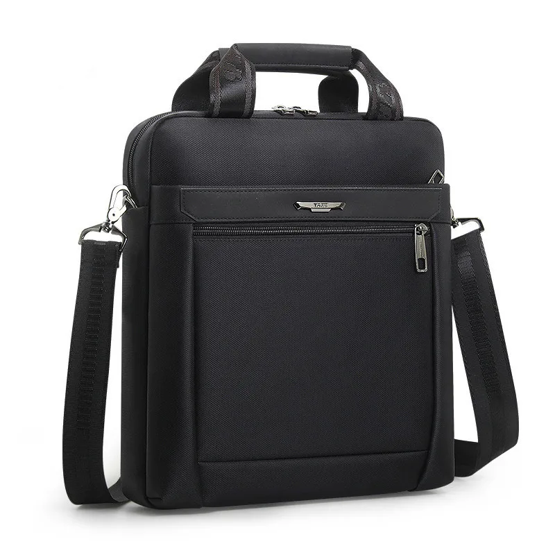 Мужской маленький портфель, вертикальная Сумка для документов, мужская сумка на одно плечо 12 дюймов, сумка для IPAD, Мужская водонепроницаемая нейлоновая сумка-мессенджер, Sac Homme