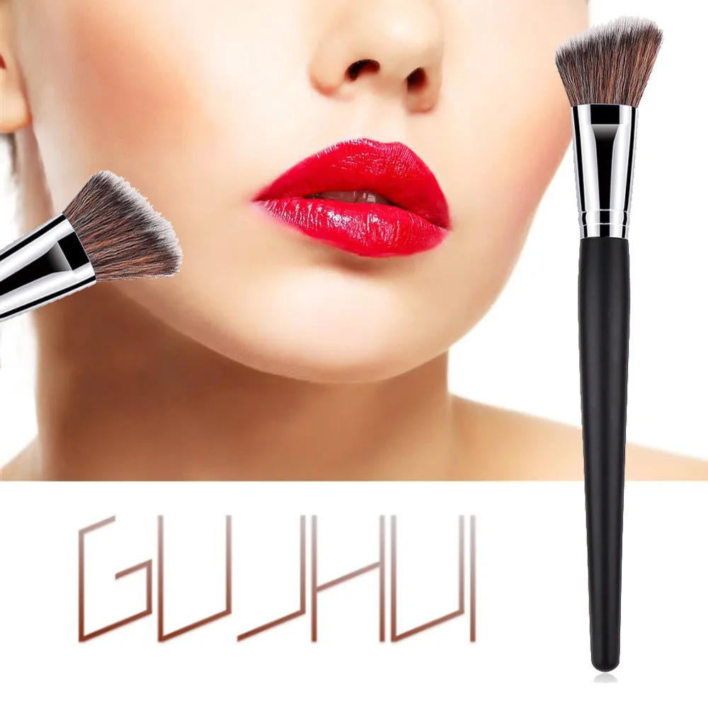 

GUJHUI Make-Up Brushes 1pc Brush Women Contour Soft Cosmetic Tool Makeup Blush Brush Powder Blusher Brushes 2019 JAN18