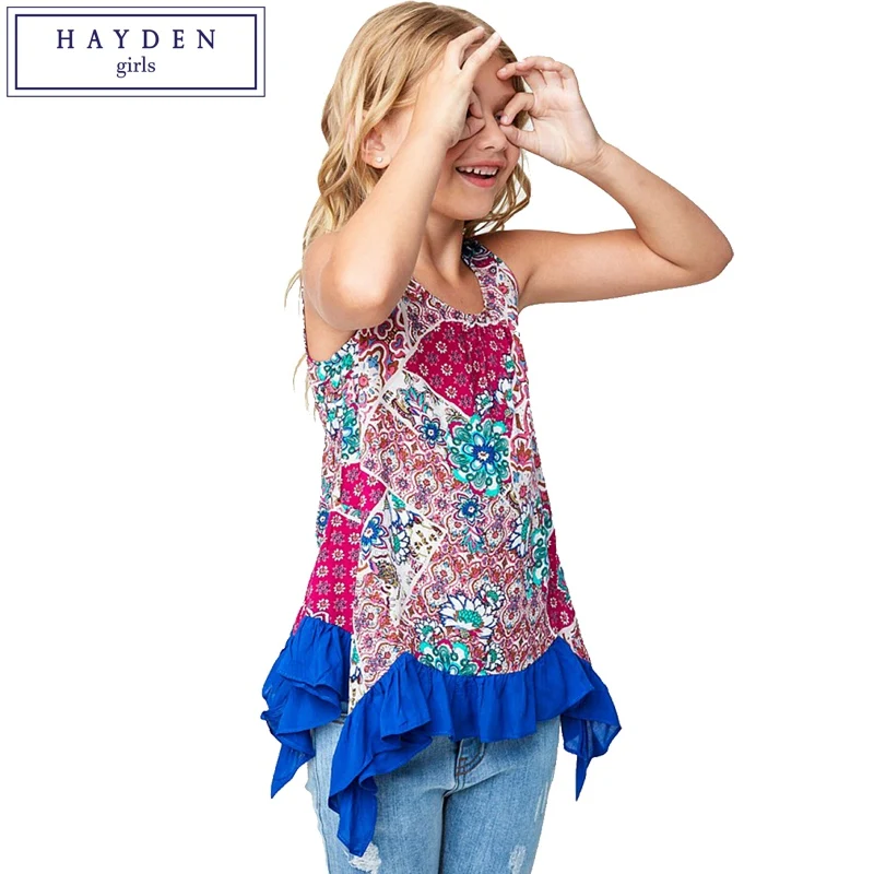 Buy HAYDEN Girls Ruffle Tank Summer 2018 New Brand