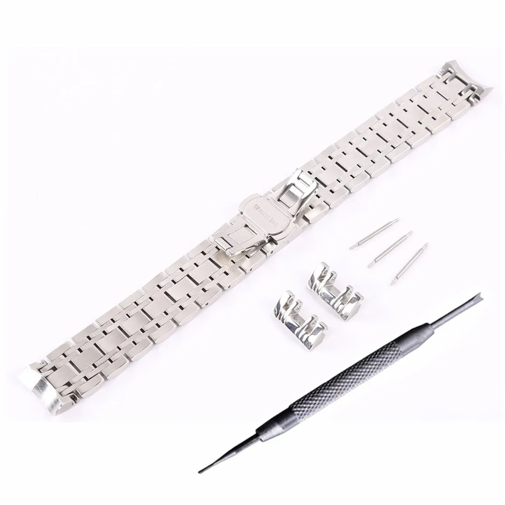 Браслет из нержавеющей стали 316 с 7 бусинами 20 мм|curved end|strap partswatch band |