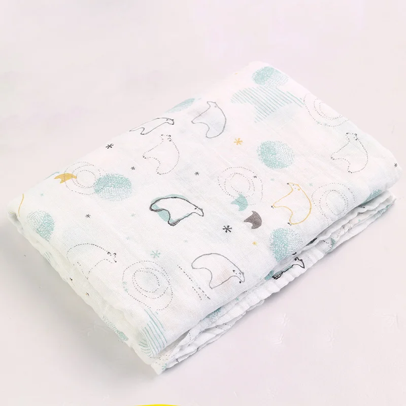 3 шт/лот бамбуковое Хлопковое одеяло из муслина детское обертывание пеленок мягкое дышащее для новорожденных многофункциональное муслиновое постельное белье детское одеяло s - Цвет: Animal