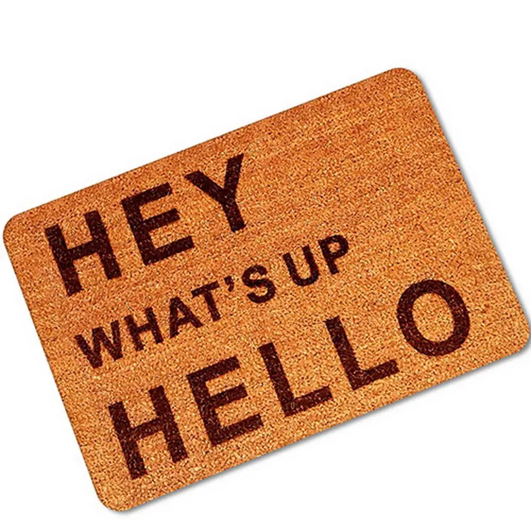 Floor Mat Non-slip Carpet Pad Rectangle Brown Black Doormat Print For Bedroom Bathroom | Дом и сад