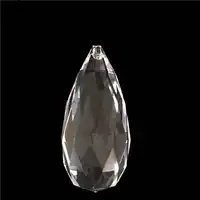 25pcs/Lot 76mm Crystal Chandelier Parts And Crystal Lighting Parts For Hanging Crystal Faceted Oval Ball Pendant