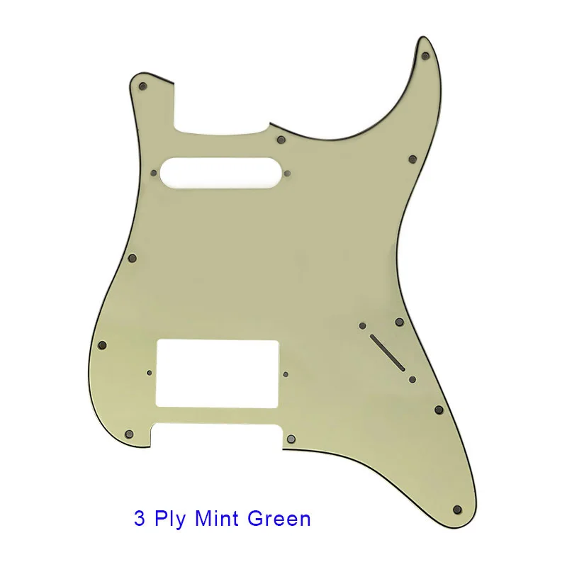 Электрогитара части для США \ Мехико Fd Stratocaster 11 отверстий HS PAF хамбакер гитара накладка царапина пластина - Цвет: 3Ply Mint Green
