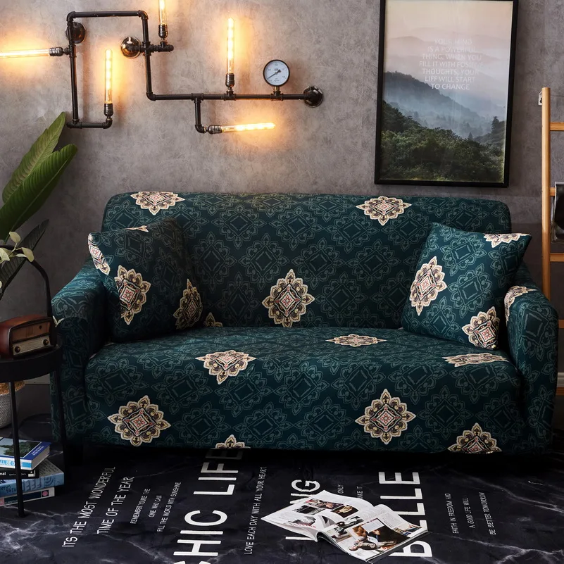 

Stretch Non-slip Corner Sofa Covers Polyester Slipcover Sectional Elastic All-inclusive Sofa Cushion Sofa Towel for Living Room
